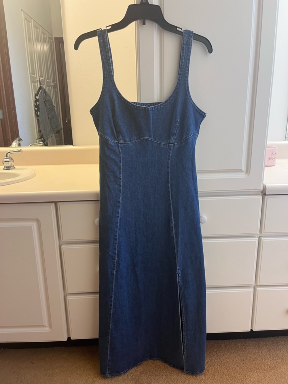 GAP Dark Blue Denim Pinafore Dress